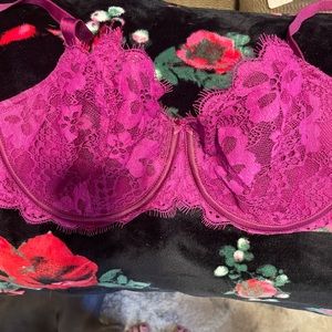 Magenta Victoria’s Secret lace bra